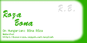 roza bona business card