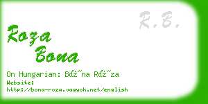 roza bona business card